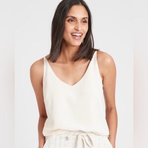 Banana Republic Ivory Women's V-Neck Cami